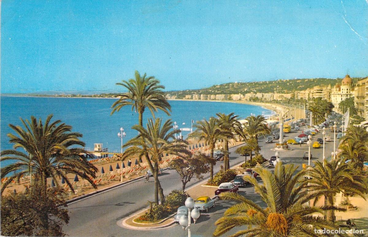 Postales: Postal de la Promenade des Anglais en Niza, Francia