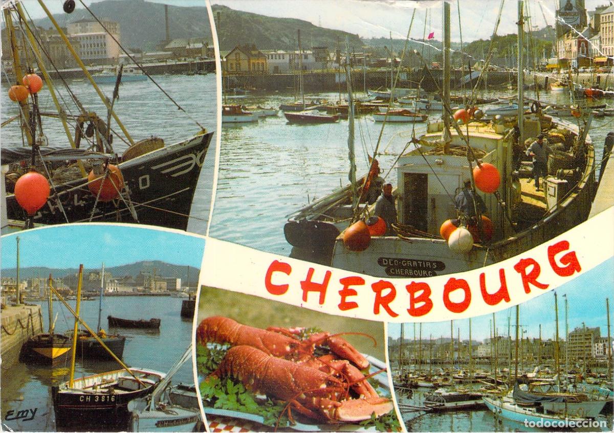 Postales: Postal de Cherbourg Francia Escenas del Puerto y Pesca