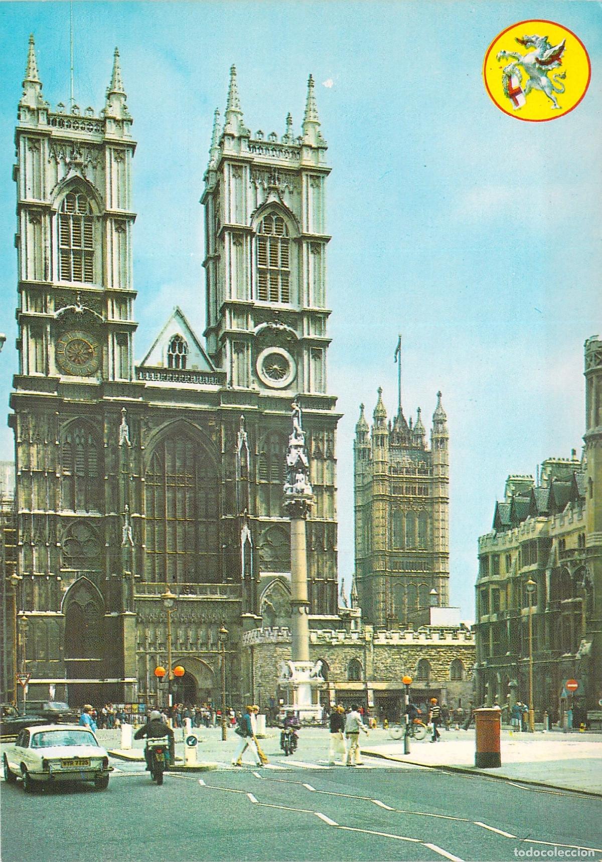 Postales: Postal de la Abad&iacute;a de Westminster en Londres