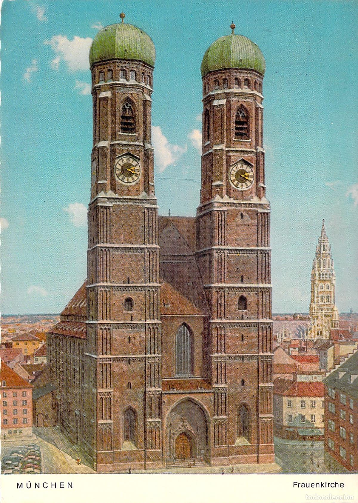 Postales: Postal de la Catedral Frauenkirche en M&uacute;nich, Alemania