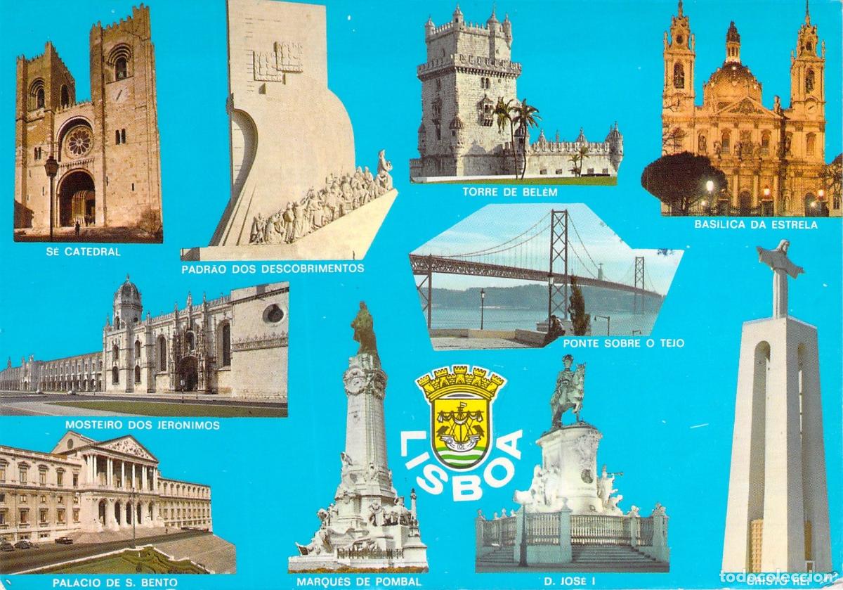 Postales: Postal de Lisboa Monumentos de Portugal