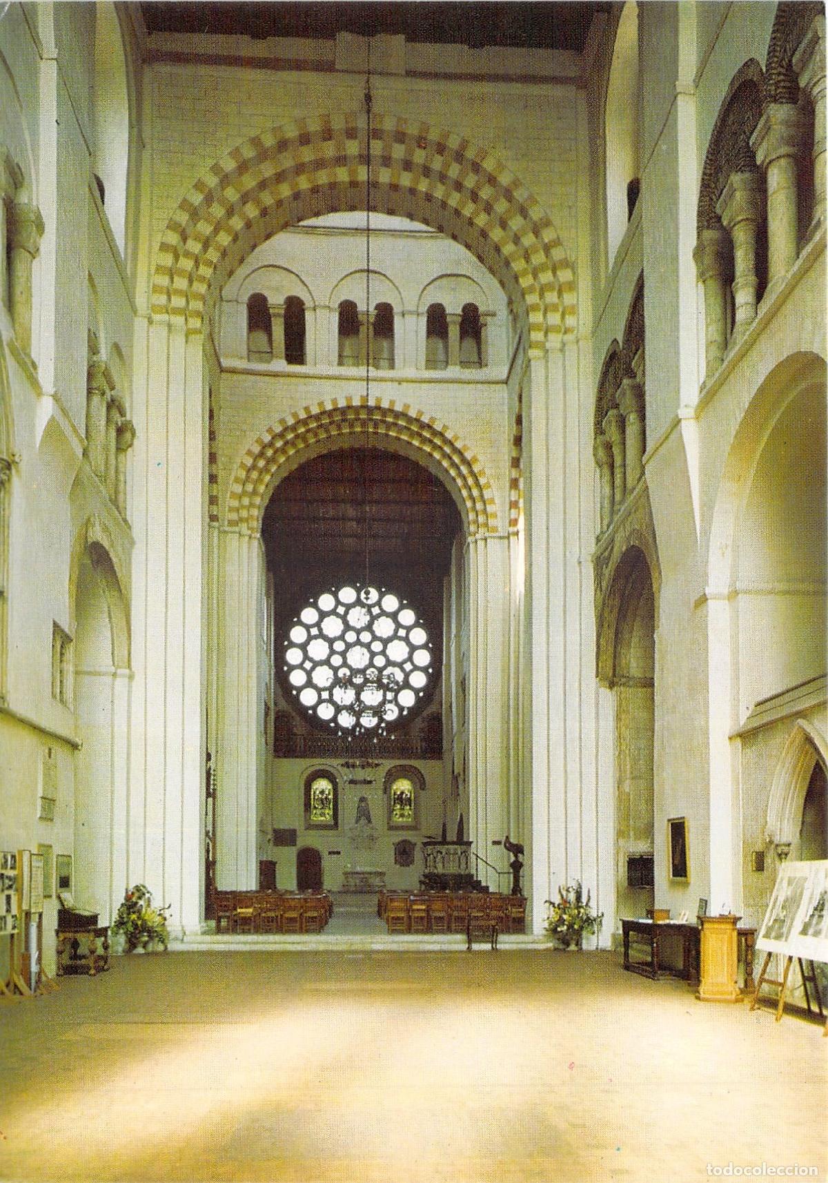 Postales: Postal de la Abad&iacute;a de St Albans, Vista Interior del Cruce Central