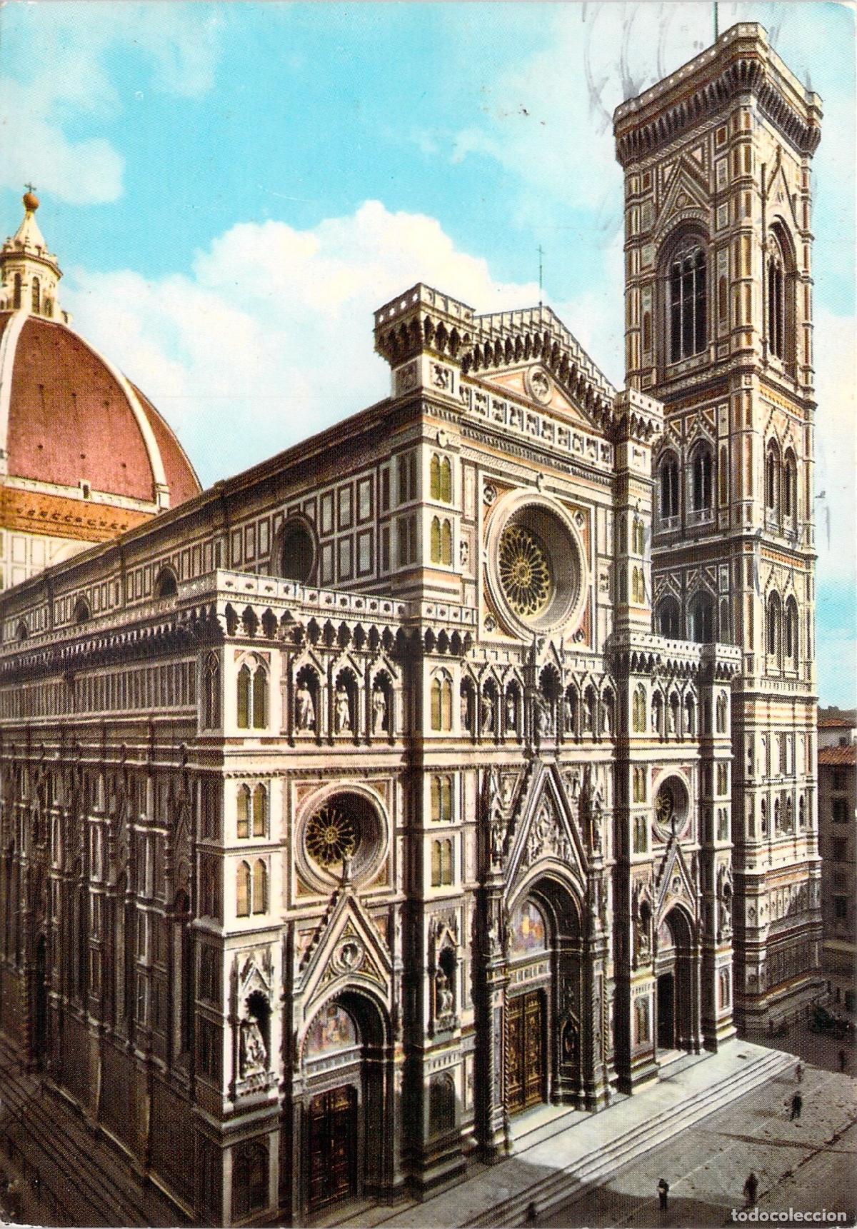 Postales: Postal de la Catedral y el Campanile en Florencia, Italia