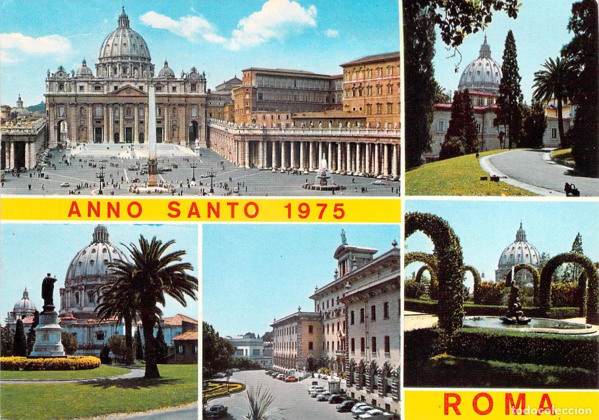 Postales: Postal de Roma, Ciudad del Vaticano y Bas&iacute;lica de San Pedro