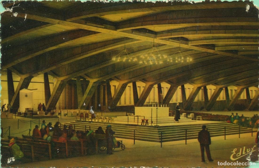 Postales: LOURDES. France. La Basilique Souterraine St. Pie X. Sin circular. EDITION P. DOUCET