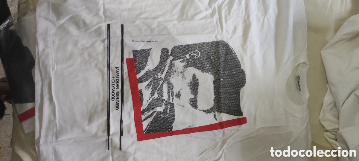 Postales: Dos camisetas antiguas de James Dean Perfumery Hollywood y
