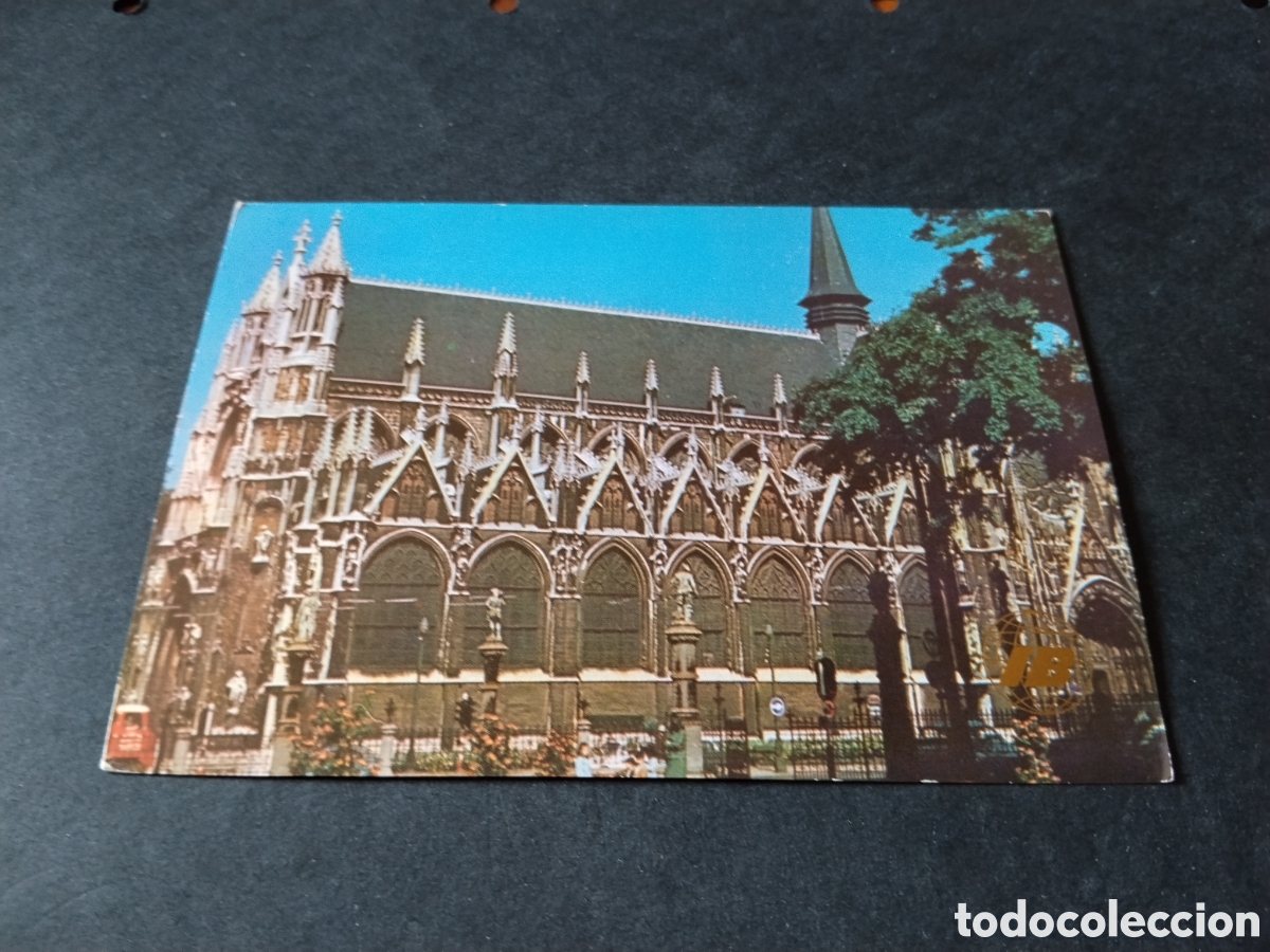 Postales: Postal Iberia Lineas Aereas espa&ntilde;olas, iglesia Ntra Sra del Sablon, belgica