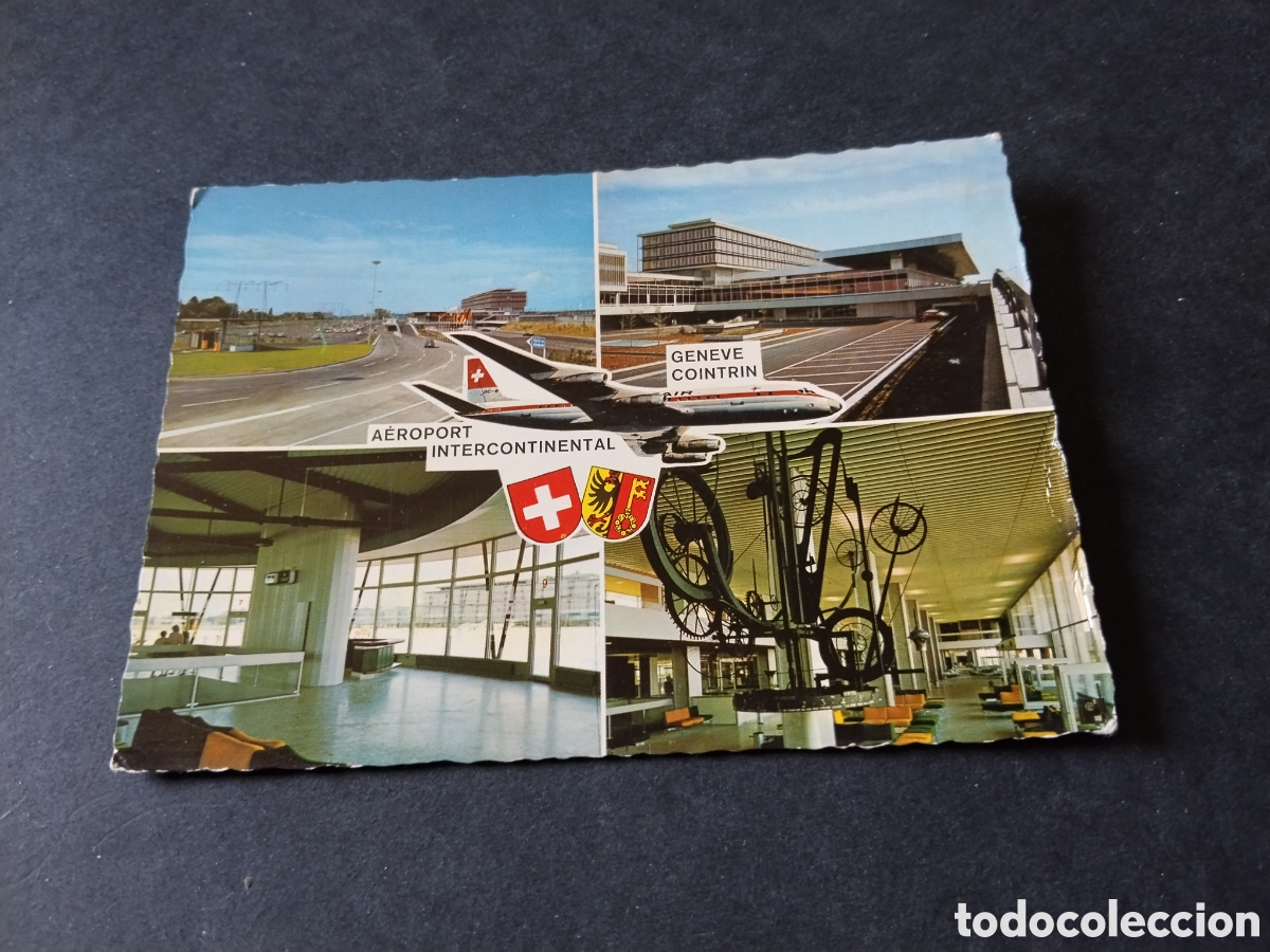 Postales: Postal aeropuerto intercontinental Gen&egrave;ve