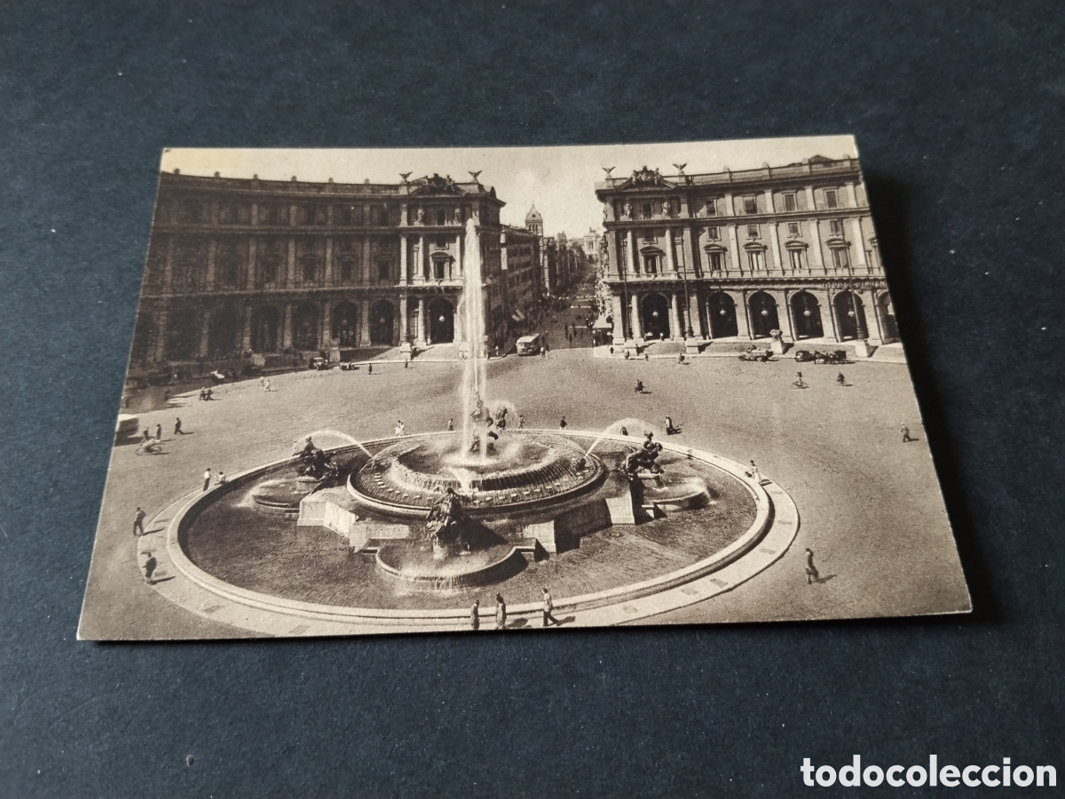 Postales: Postal Roma Piazza esedra, fuente