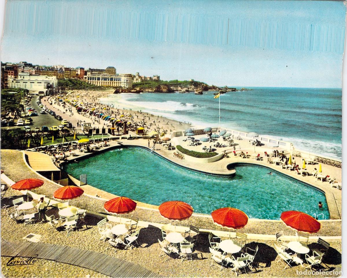 Postales: Postal de la Piscine Californienne en Biarritz, Francia