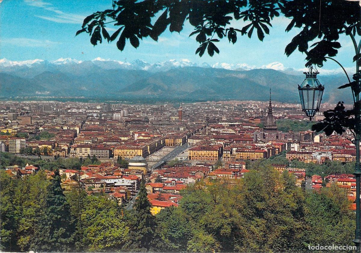 Postales: Postal de Tur&iacute;n con vista panor&aacute;mica desde el Parque Villa Genero