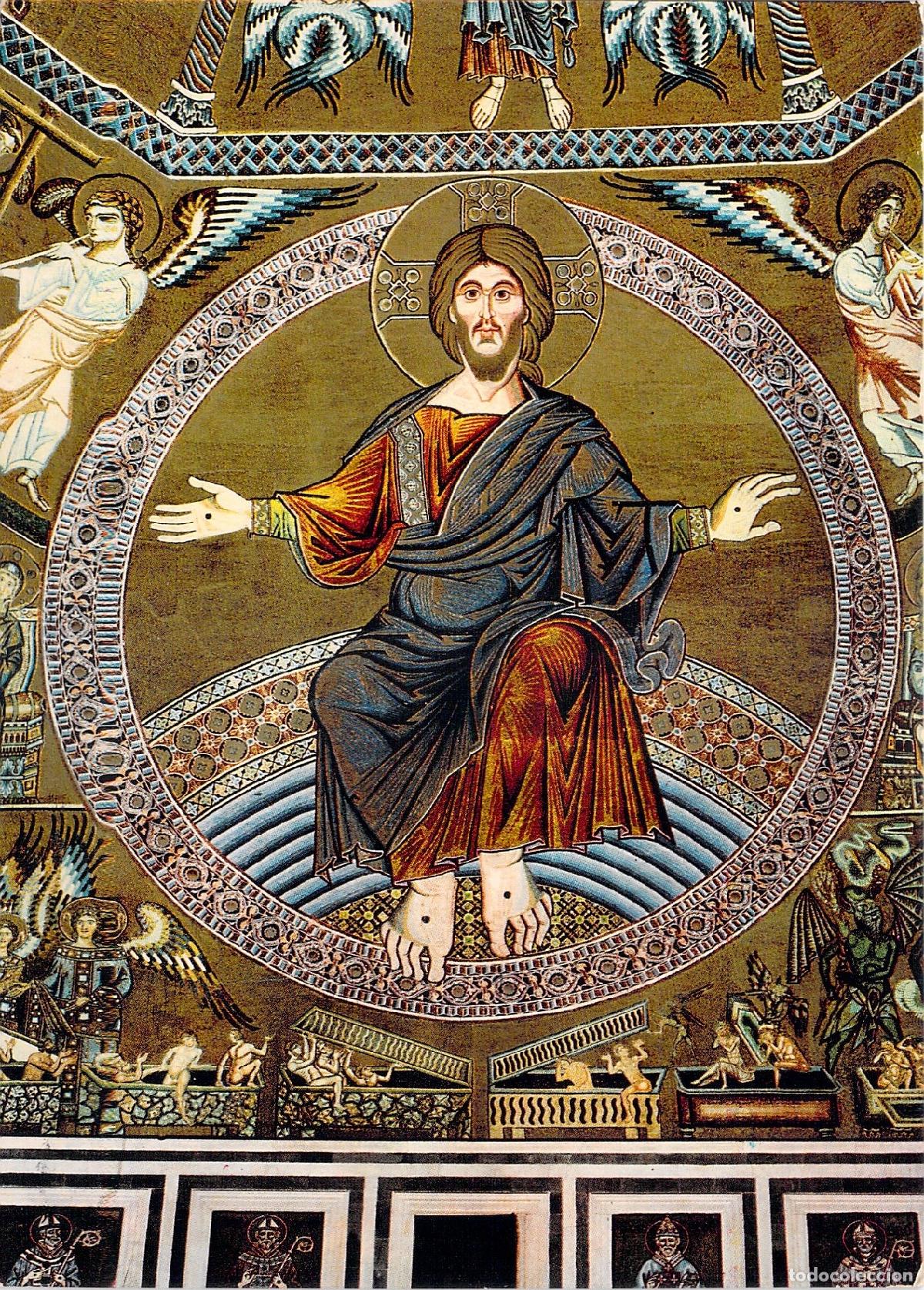 Postales: Postal de Florencia: Mosaico de Cristo Juez en el Baptisterio