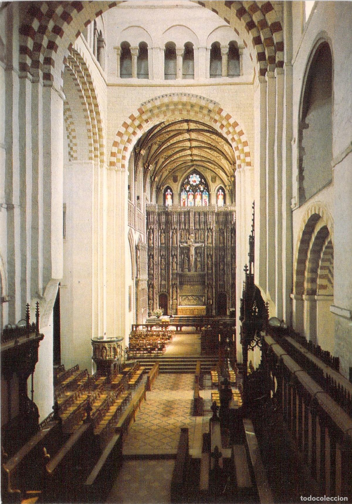 Postales: Postal de la Abad&iacute;a de St. Albans, Coro y Altar Mayor