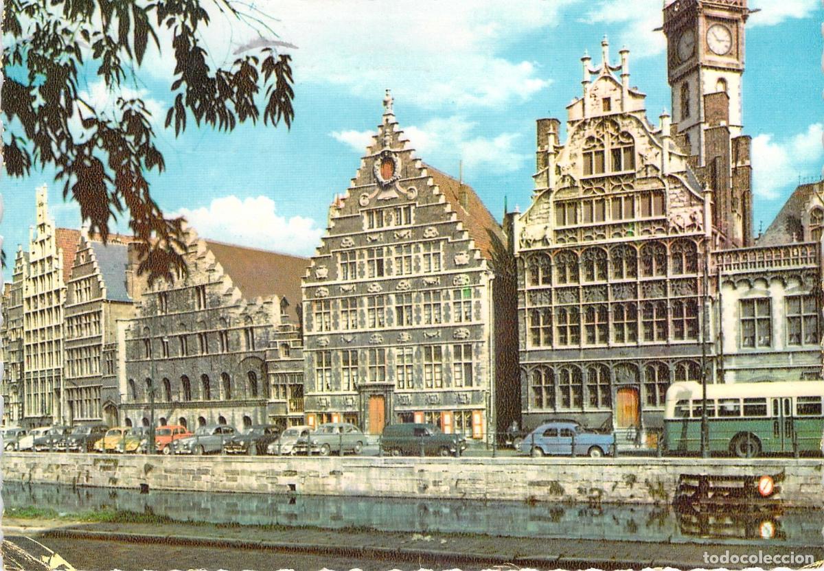 Postales: Postal de Gante Graslei B&eacute;lgica