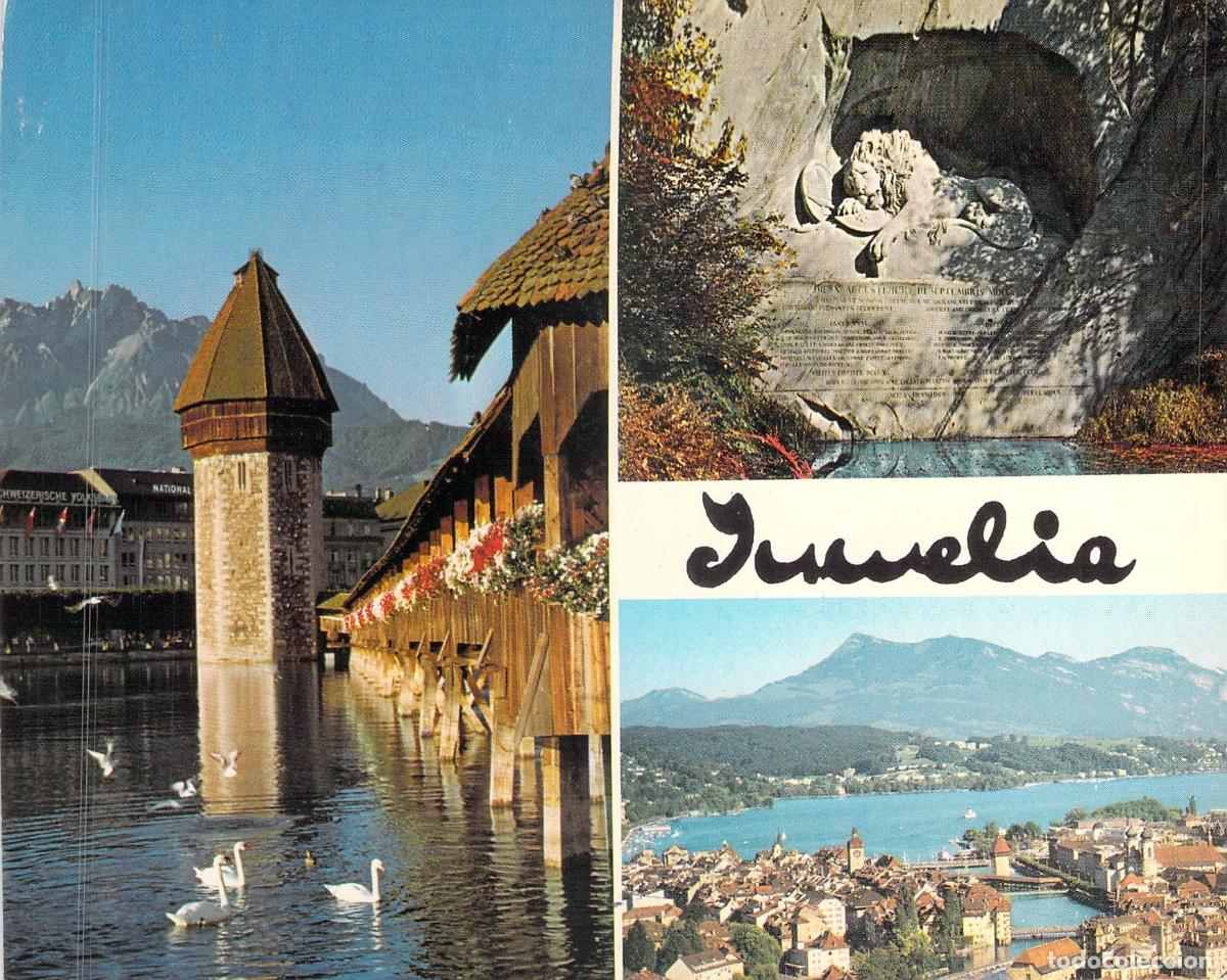 Postales: Postal de recuerdos y monumentos de Lucerna, Suiza