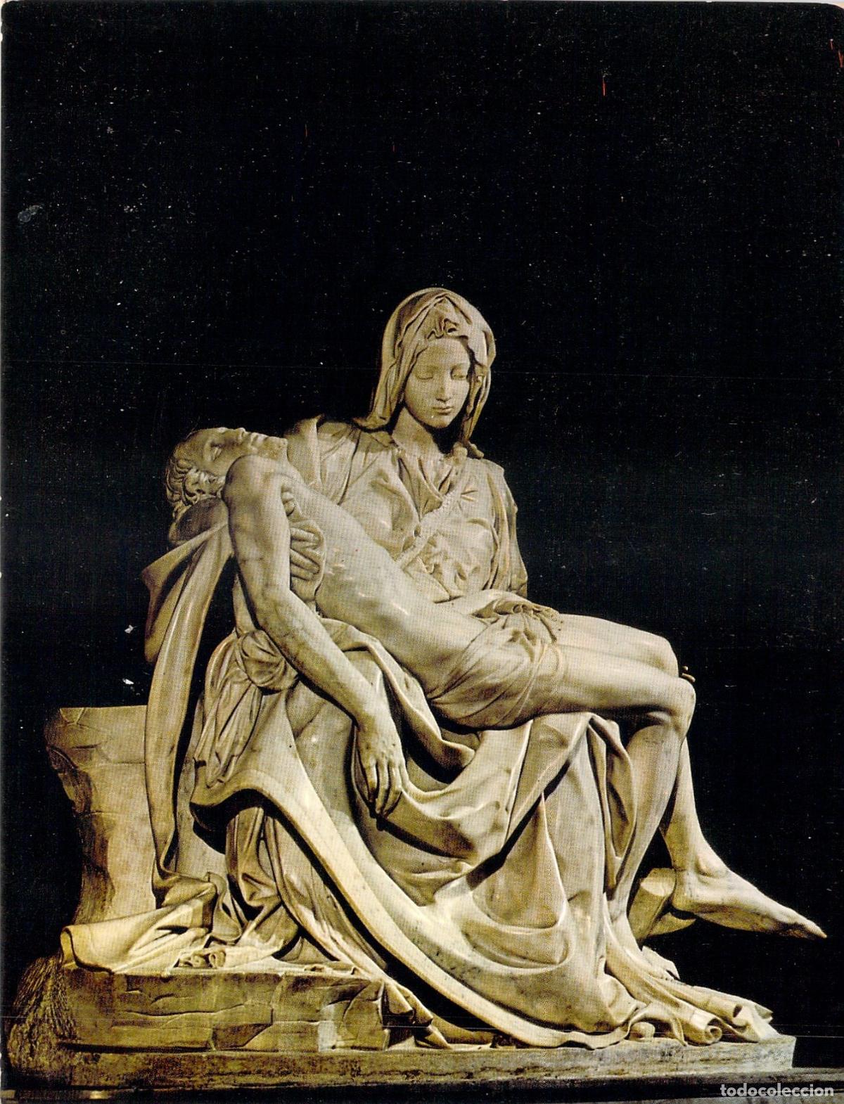 Postales: Postal de La Piedad de Miguel &Aacute;ngel en la Bas&iacute;lica de San Pedro