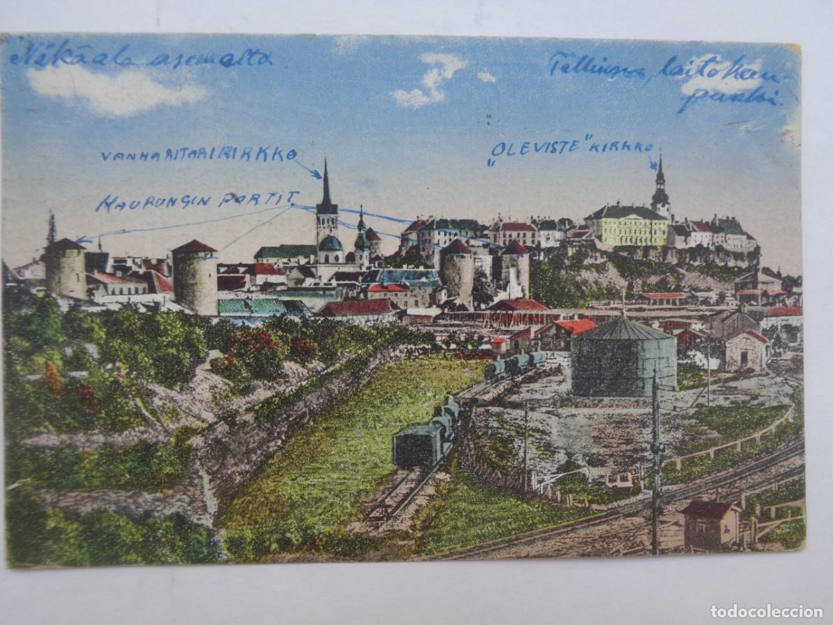 Postales: POSTAL DE TALLIN ( ESTONIA ). CIRCULADA A FINLANDIA EN 1921. SELLO RARO