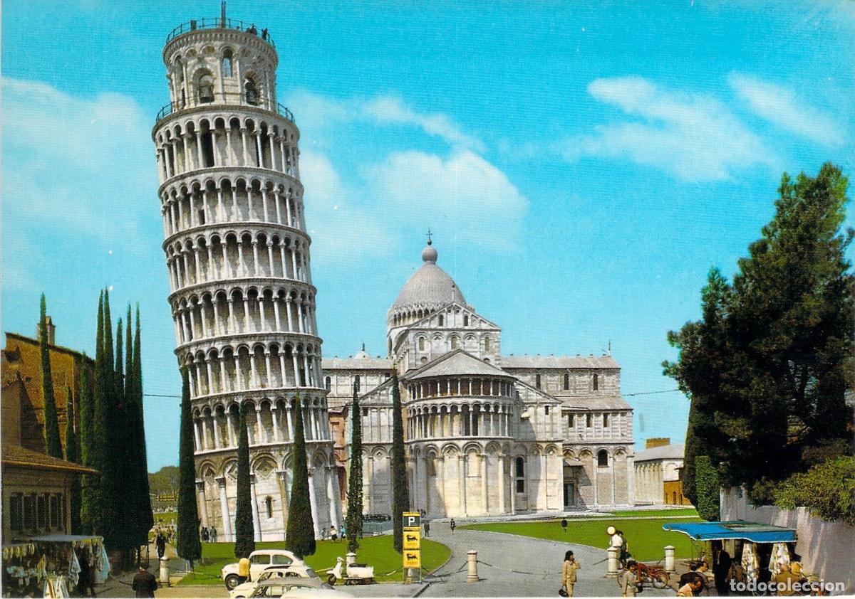 Postales: Postal de la Torre Inclinada y Catedral de Pisa