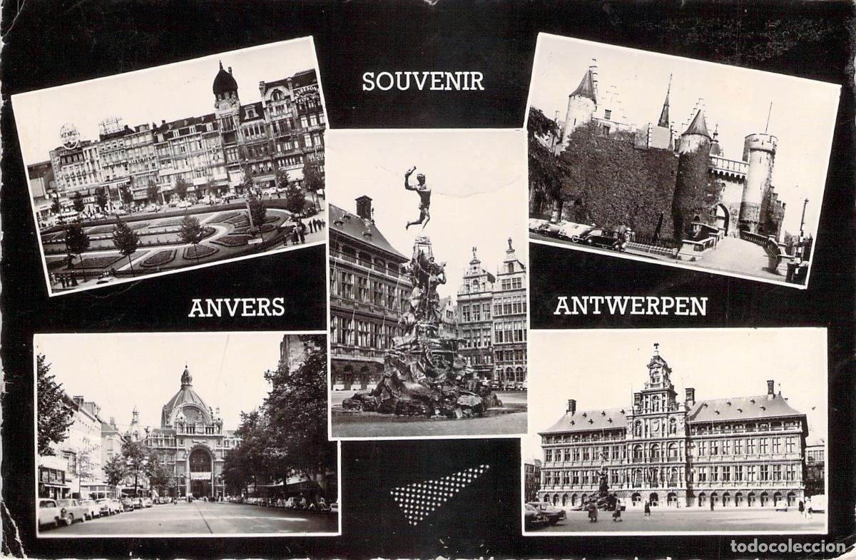 Postales: Postal de Amberes B&eacute;lgica Multi-vista