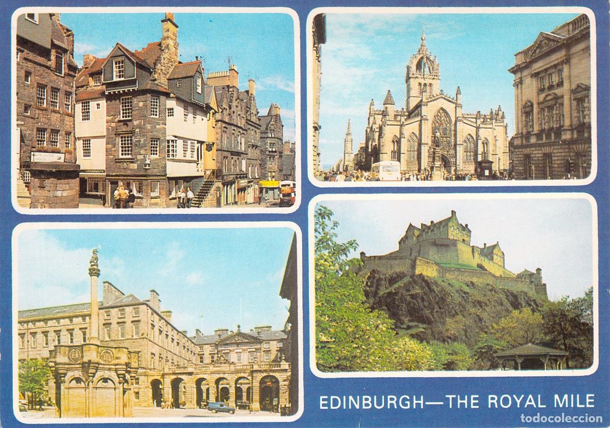 Postales: Postal de Edimburgo con Vistas de la Royal Mile y el Castillo