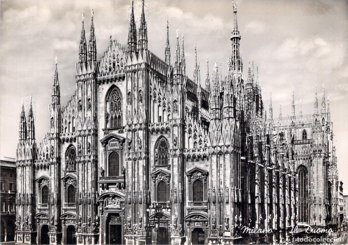 Postales: Postal de la Catedral Duomo en Mil&aacute;n, Italia