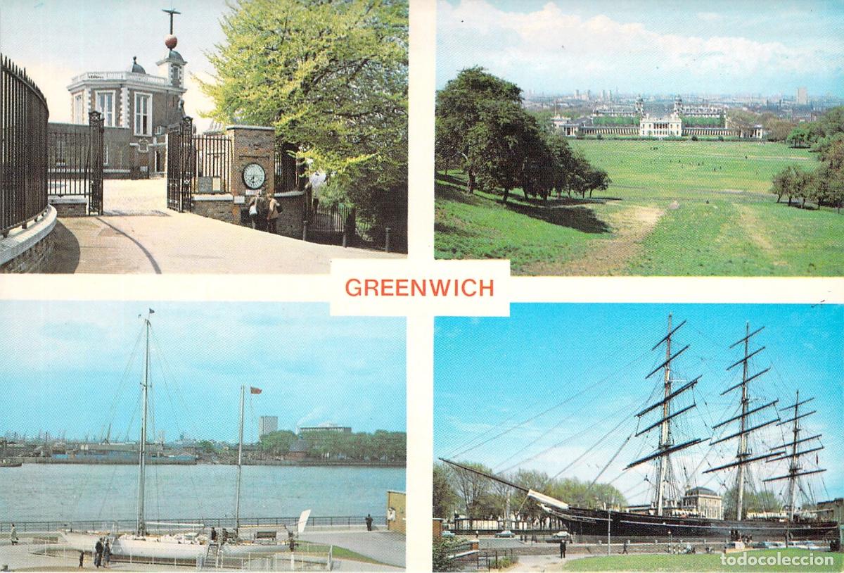 Postales: Postal de vistas panor&aacute;micas de Greenwich, Londres