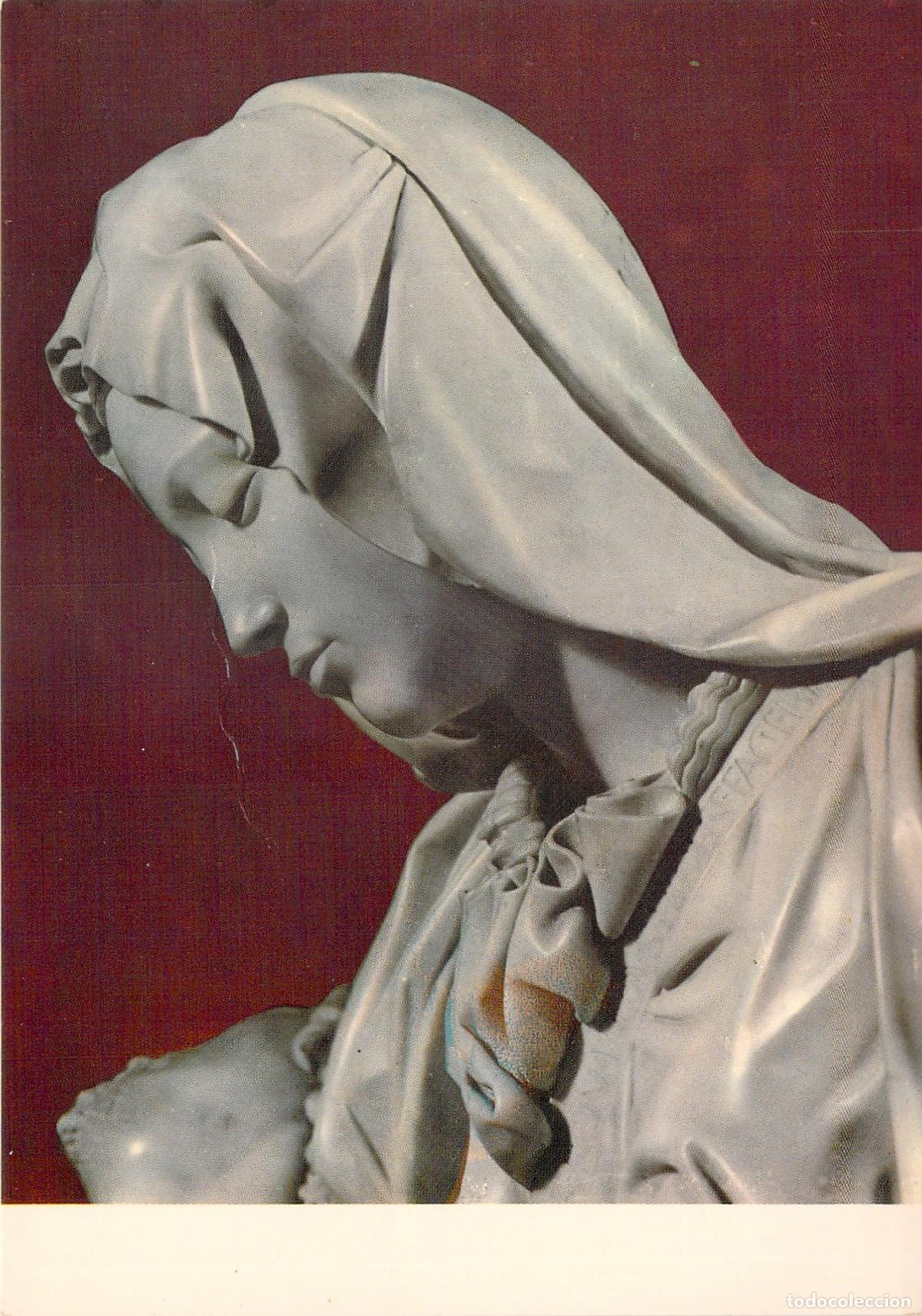 Postales: Postal de la Piet&agrave; de Michelangelo en la Bas&iacute;lica de San Pedro