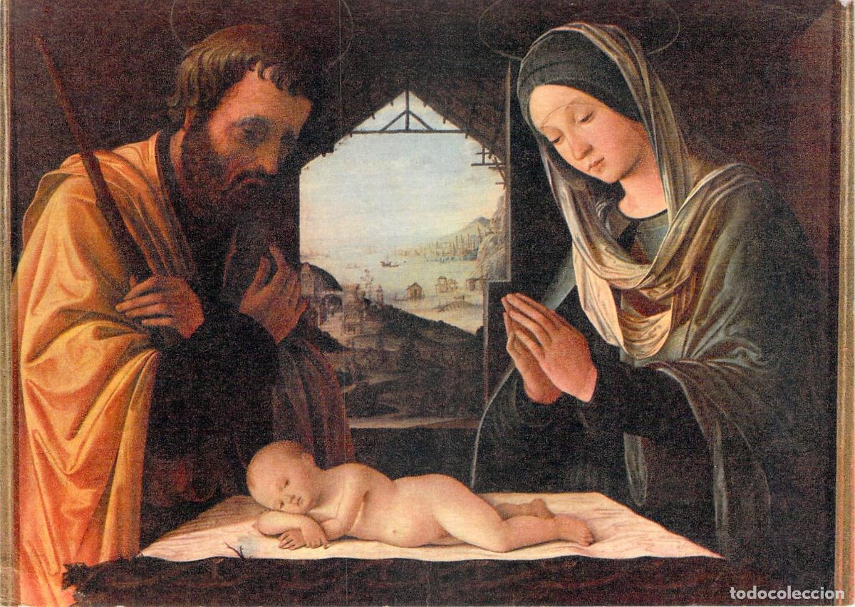 Postales: Postal con representaci&oacute;n art&iacute;stica de la Natividad, Museo de Lyon