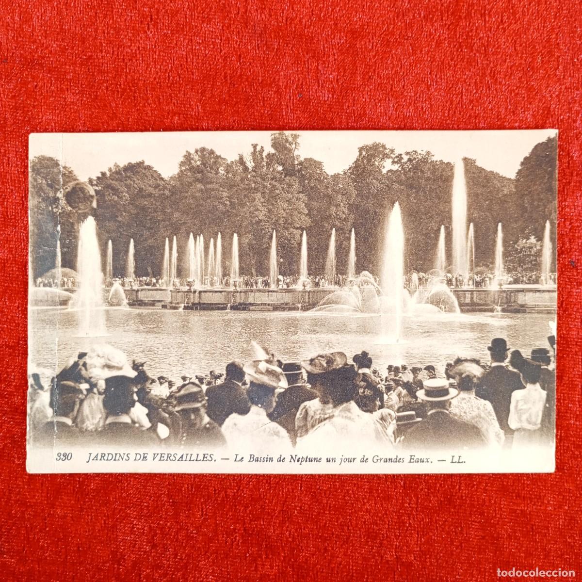 Postales: POSTAL - JARDINS DE VERSAILLES - LE BASSIN DE NEPTUNE UN JOUR DE GRANDES EAUX - 330 - RAR&Iacute;SIMA / 830