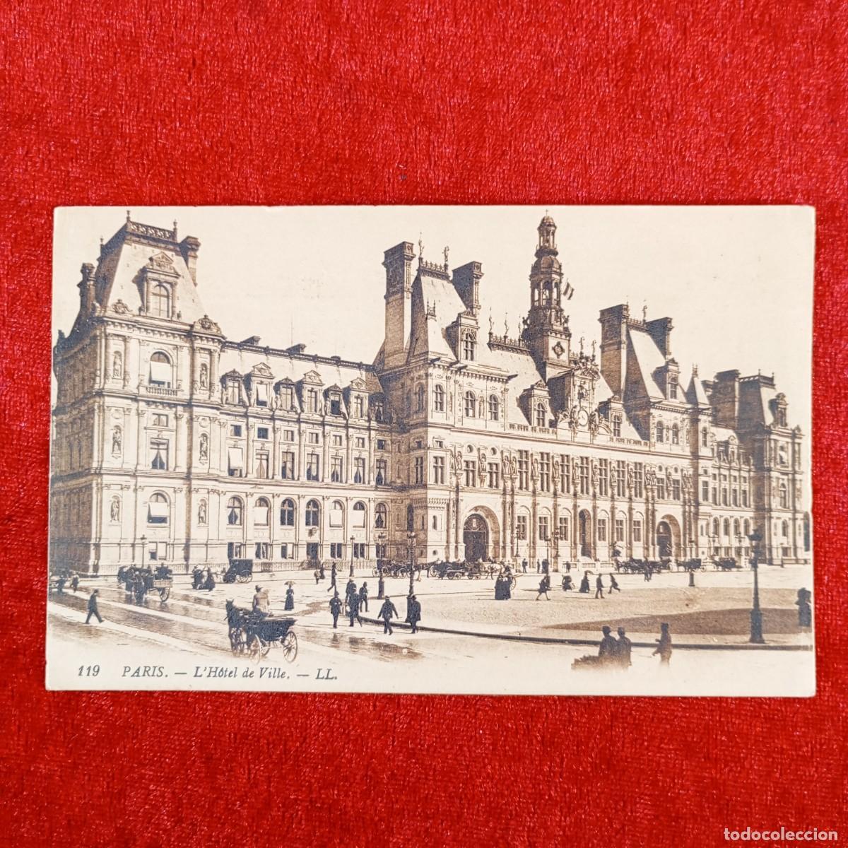 Postales: POSTAL - PARIS - L'HOTEL DE VILLE - 119 - RAR&Iacute;SIMA / 851