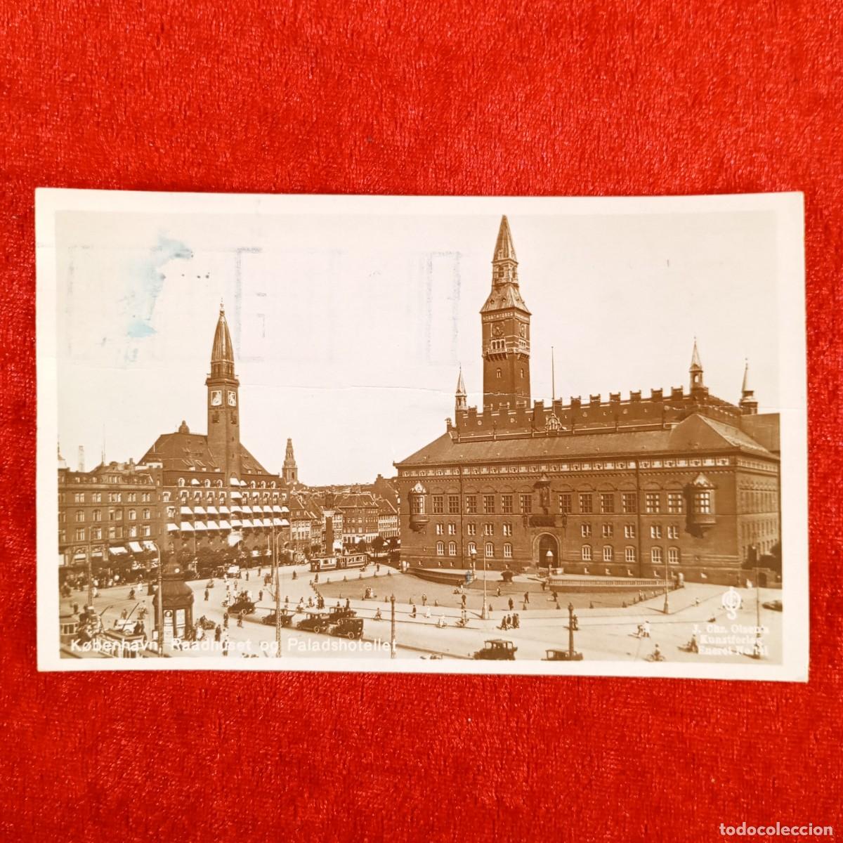 Postales: POSTAL - KOBENHAVN - RAADHUSET OG PALADSHOTELLET - RAR&Iacute;SIMA / 860
