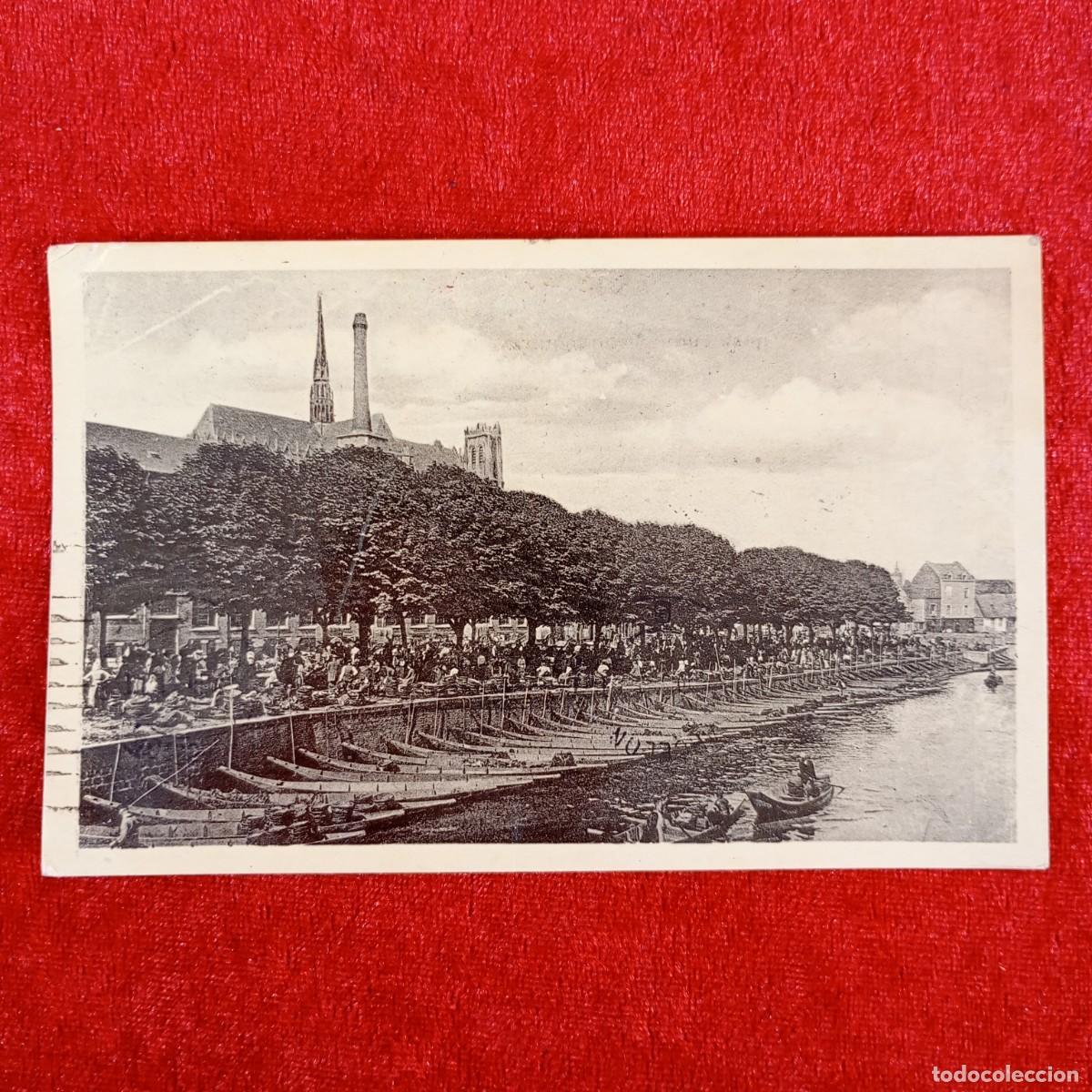 Postales: POSTAL - AMIENS - LE MARCH&Eacute; SU L'EAU - LL.371 - PARIS - RAR&Iacute;SIMA / 912