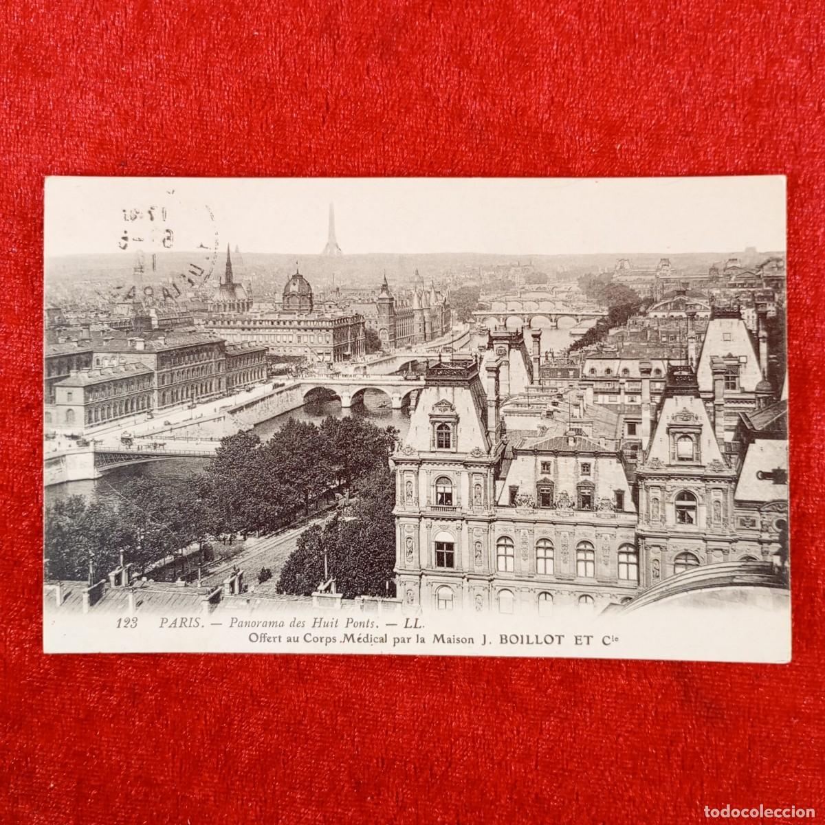Postales: POSTAL - PARIS - PANORAMA DES HUIT PONTS - CORPS M&Eacute;DICAL - J. BOILLOT - 123 - RAR&Iacute;SIMA / 934