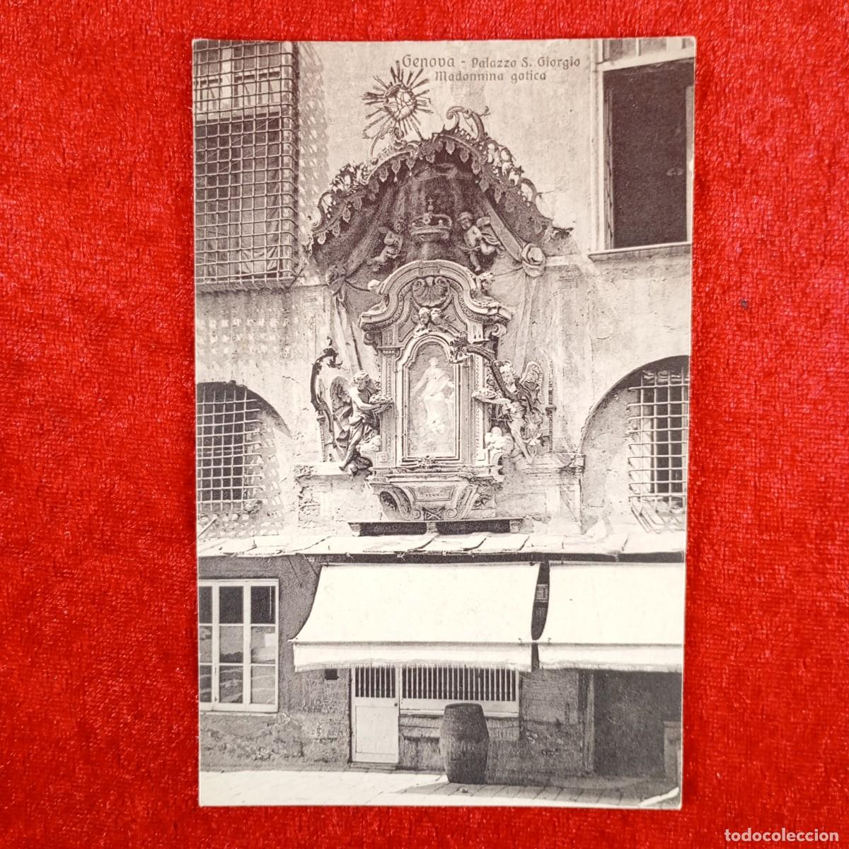 Postales: POSTAL - GENOVA - PALAZZO S. GIORGIO - MADONNINA GOTICA - RAR&Iacute;SIMA / 945