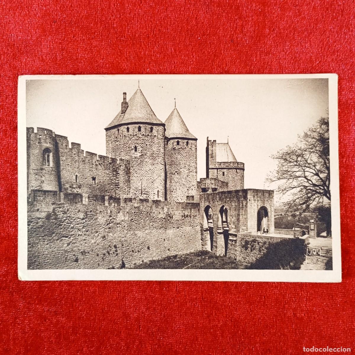Postales: POSTAL - CARCASSONNE - AUDE - LA CIT&Eacute; L'ENTR&Eacute;E DU CHATEAU - PORTE NARBONNAISE - RAR&Iacute;SIMA / 956