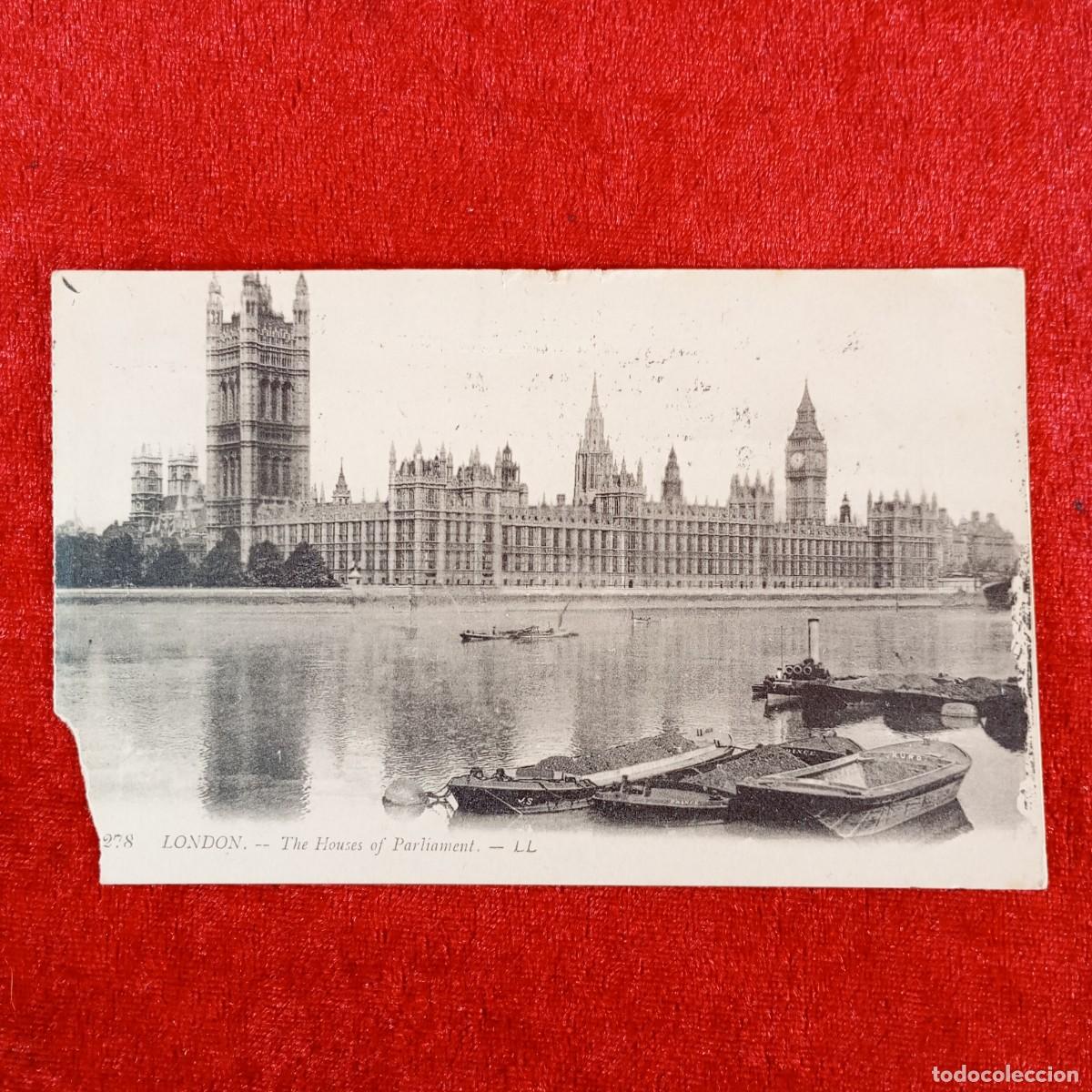 Postales: POSTAL - LONDON - THE HOUSES OF PARLIAMENT - 278 - RAR&Iacute;SIMA / 958