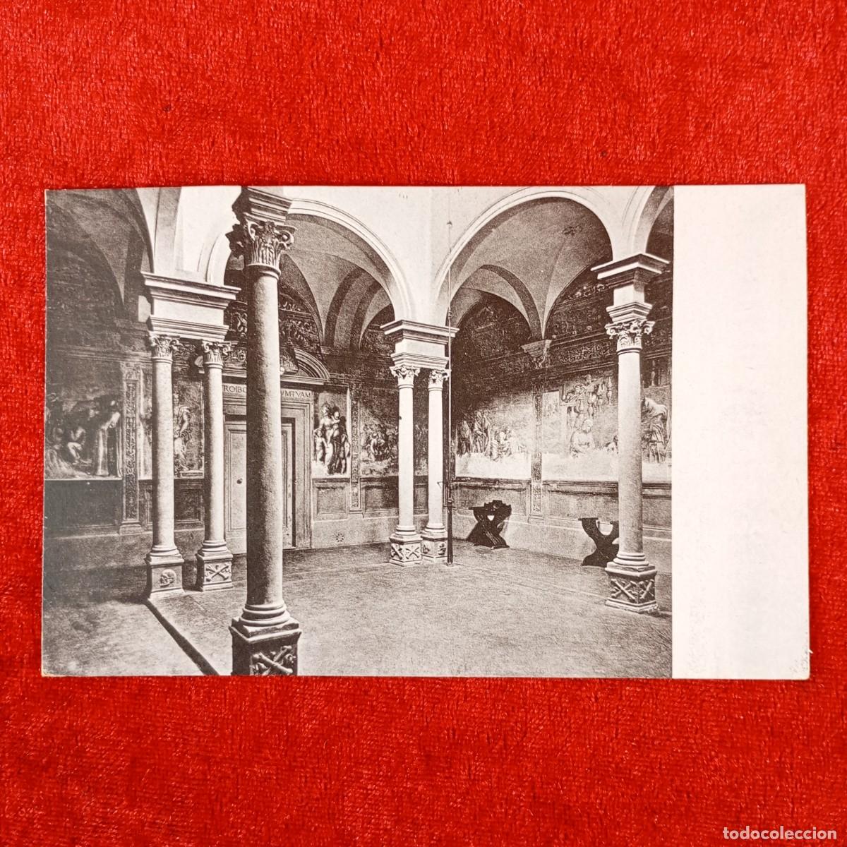 Postales: POSTAL - FIRENZE - VIA CAVOUR - CHIOSTRO DELLO SCALZO - ANDREA DEL SARTO - RAR&Iacute;SIMA / 993