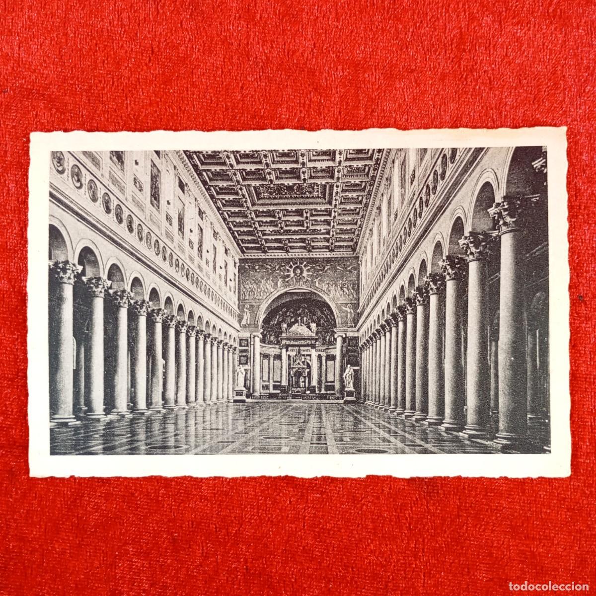 Postales: POSTAL - ROMA - BASILICA DI S. PAOLO FUORI LE MURA - INTERNO - 4587-4 - RAR&Iacute;SIMA / 1005