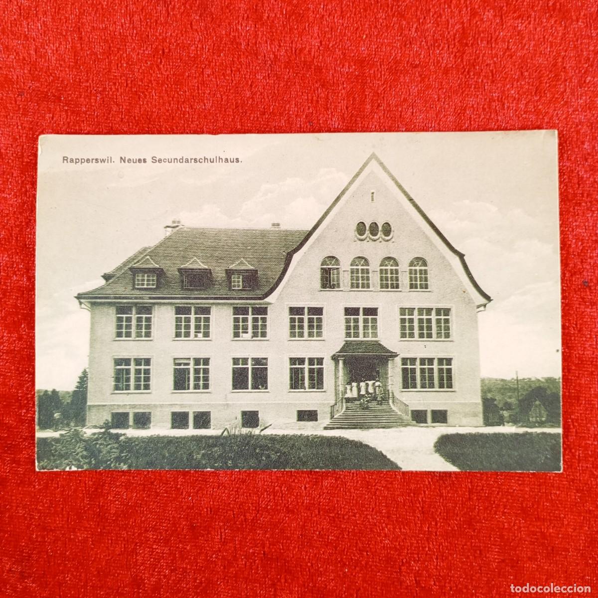 Postales: POSTAL - RAPPERSWIL - NEUES SECUNDARSCHULHAUS - RAR&Iacute;SIMA / 1012