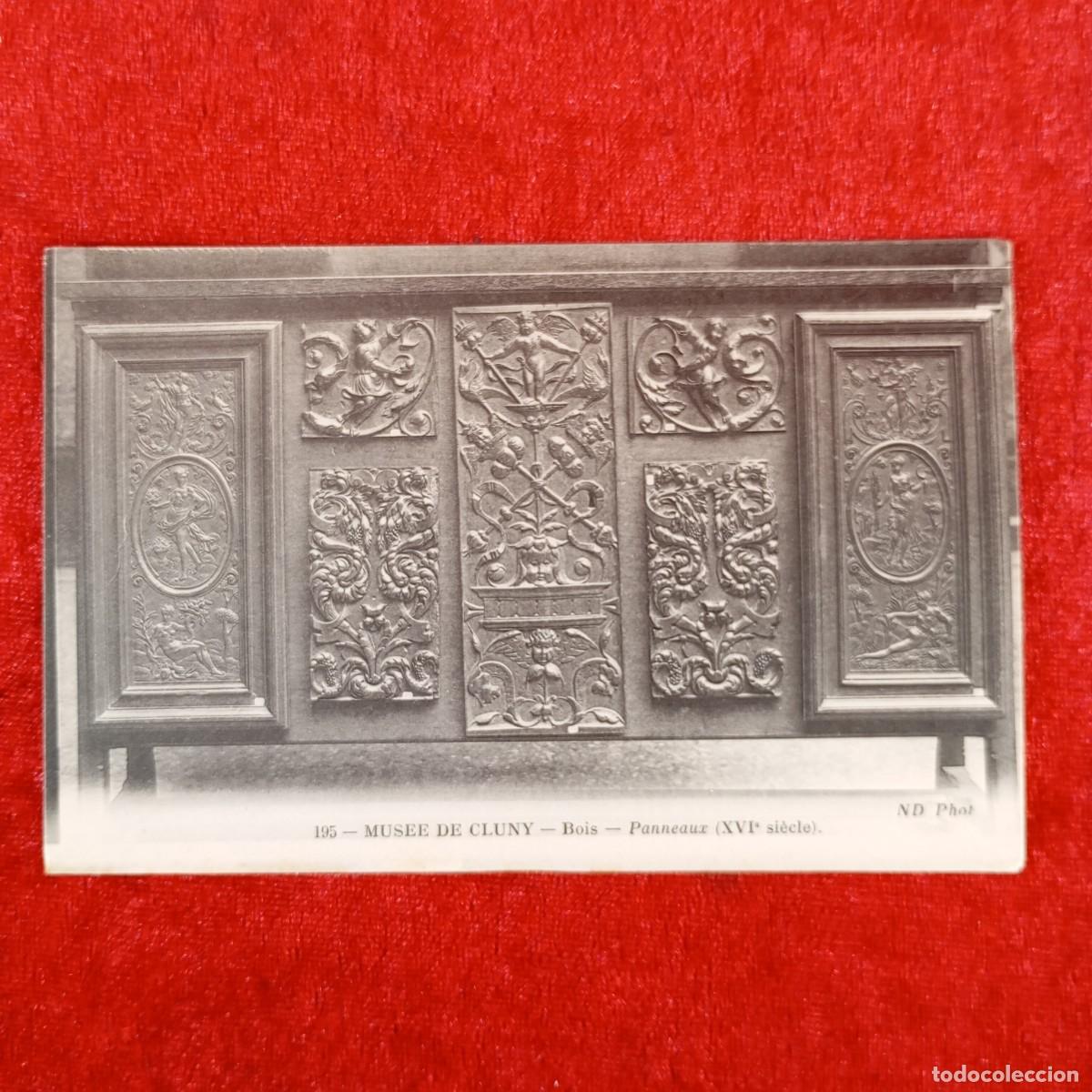 Postales: POSTAL - MUS&Eacute;E DE CLUNY - BOIS - PANNEAUX - XVI&ordm; SI&Egrave;CLE - 195 - RAR&Iacute;SIMA / 1030
