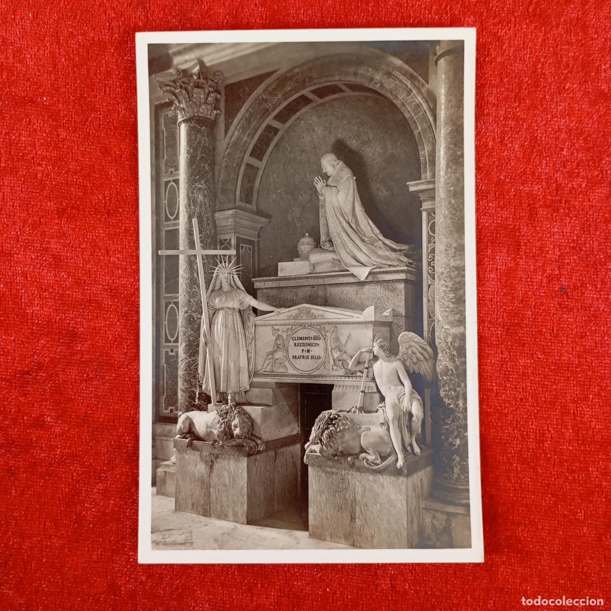Postales: POSTAL - CITTA DEL VATICANO - BASILICA DI S. PIETRO - TOMBA DI CLEMENTE XIII - RAR&Iacute;SIMA / 1034