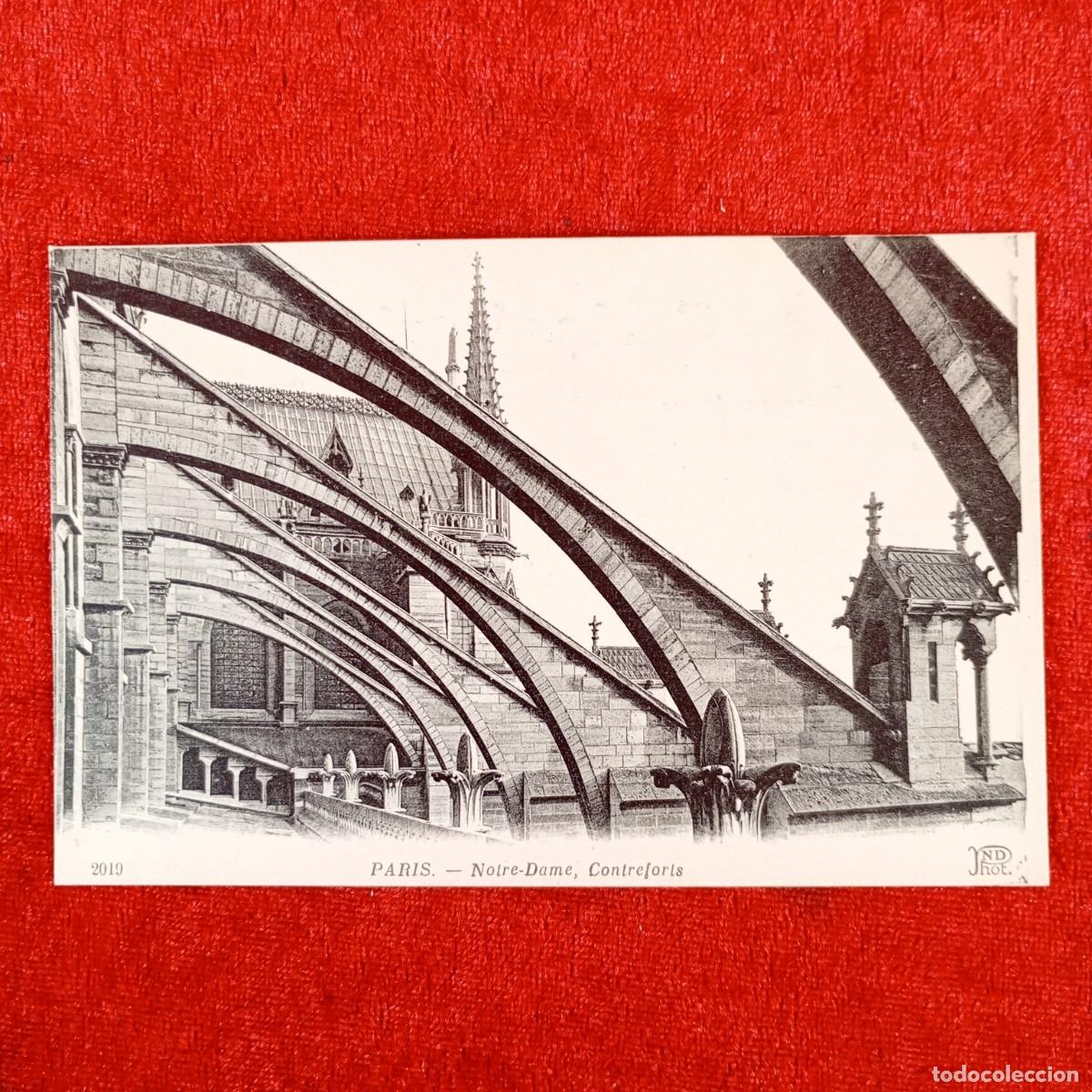 Postales: POSTAL - PARIS - NOTRE DAME - CONTREFORTS - 2019 - RAR&Iacute;SIMA / 1036