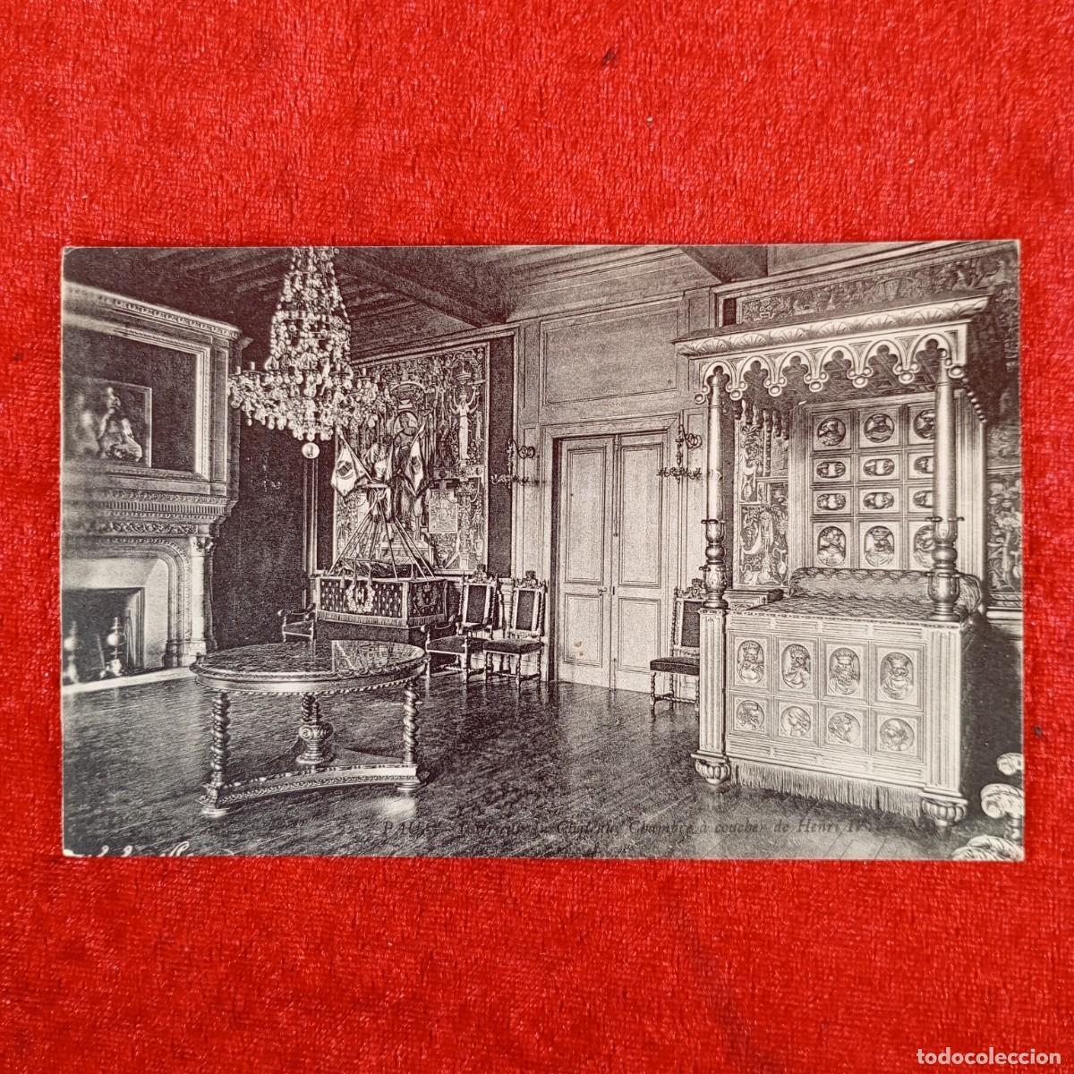 Postales: POSTAL - PAU - INT&Eacute;RIEUR DE CH&Acirc;TEAU - CHAMBRE &Agrave; COUCHER DE HENRI IV - 22 - ND PHOT - RAR&Iacute;SIMA / 1049