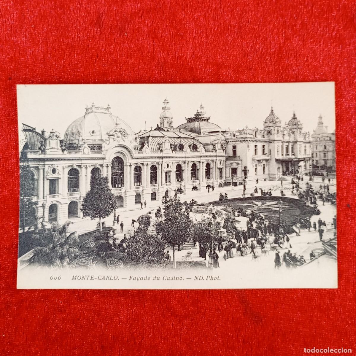 Postales: POSTAL - MONTE-CARLO - FA&Ccedil;ADE DU CASINO - 606 - ND PHOT - RAR&Iacute;SIMA / 1065