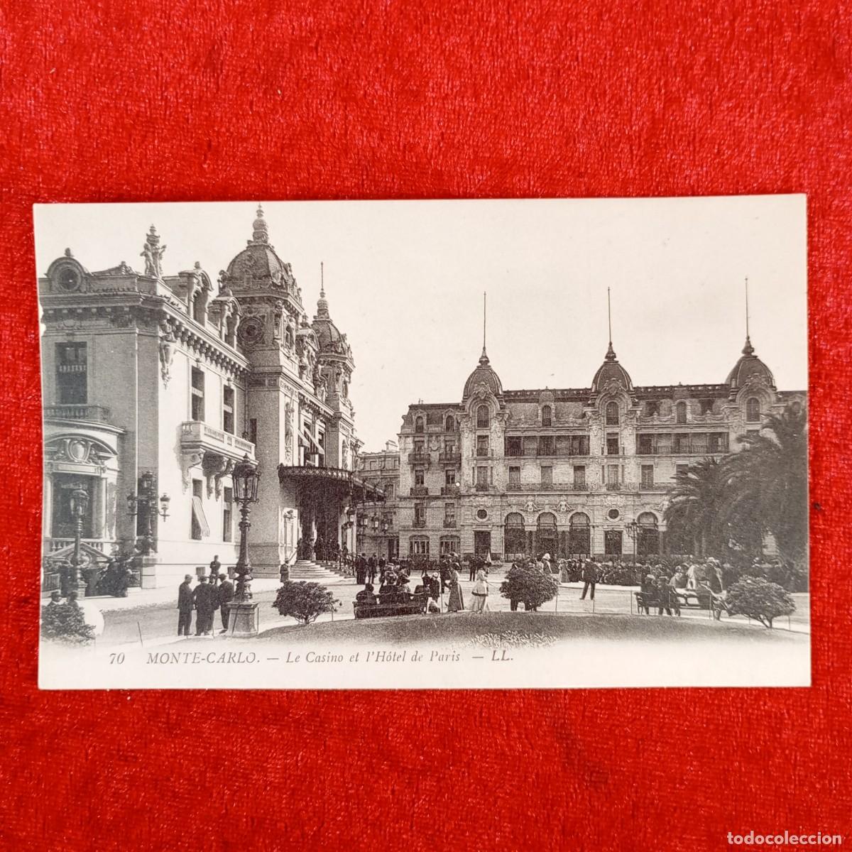 Postales: POSTAL - MONTE-CARLO - LE CASINO ET L'H&Ocirc;TEL DU PARIS - LL. - 70 - RAR&Iacute;SIMA / 1066