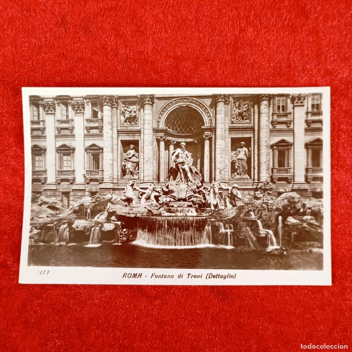 Postales: POSTAL - ROMA - FONTANA DI TREVI (DETTAGLIO) - 177 - RAR&Iacute;SIMA / 1069