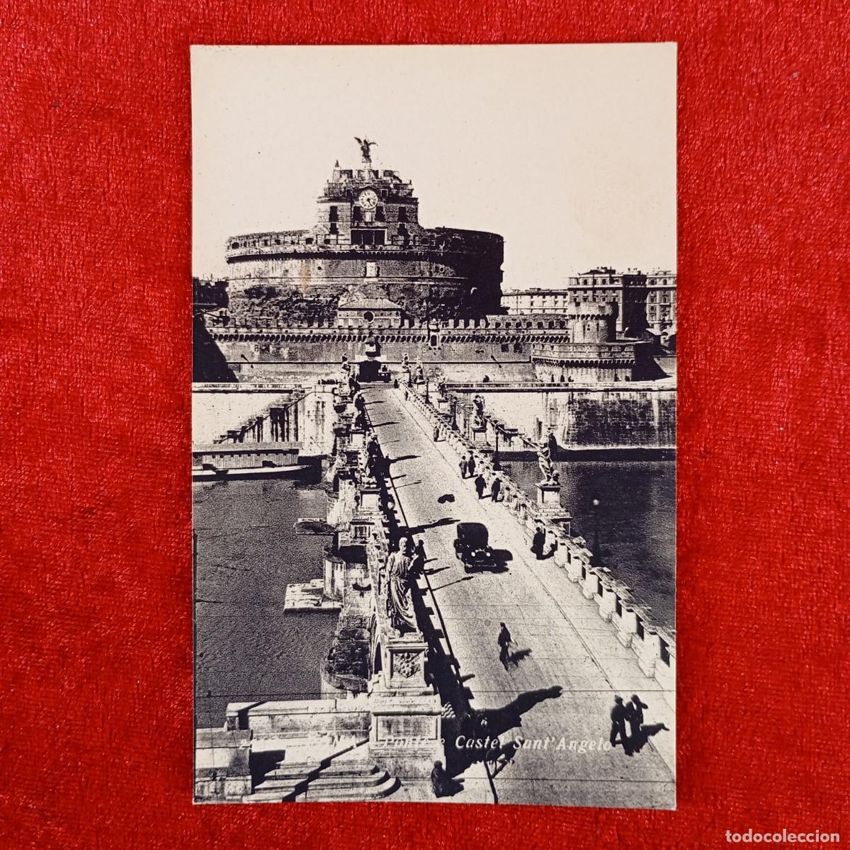 Postales: POSTAL - ROMA - PONTE E CASTEL SANT' ANGELO - RAR&Iacute;SIMA / 1080