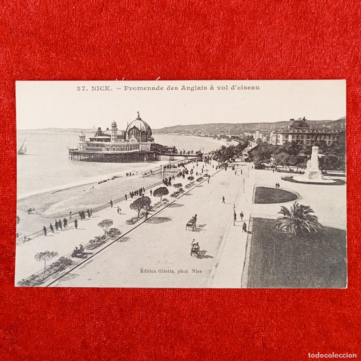 Postales: POSTAL - NICE - PROMENADE DES ANGLAIS &Agrave; VOL D'OISEAU - 27 - GILETTA - RAR&Iacute;SIMA / 1118