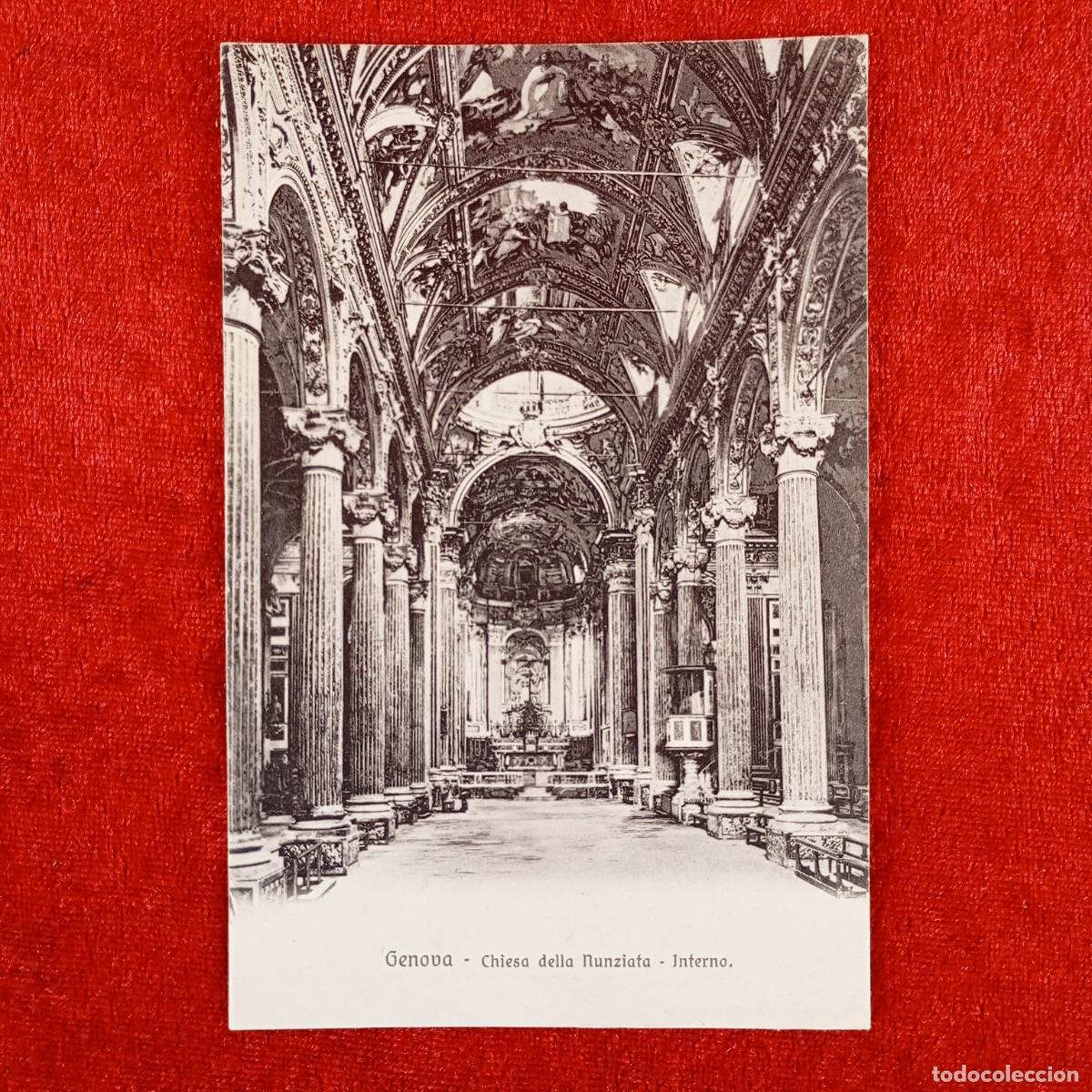 Postales: POSTAL - GENOVA - CHIESA DELLA NUNZIATA - INTERNO - 14 - B&C - RAR&Iacute;SIMA / 1123