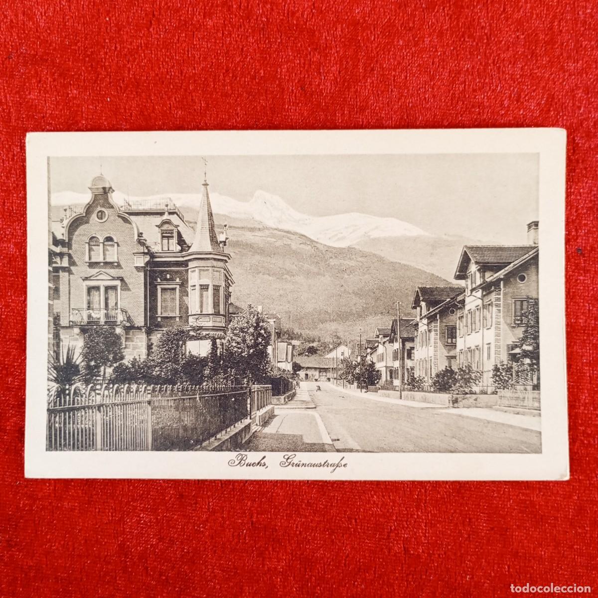 Postales: POSTAL - BUCHS - GR&Uuml;NAUSTRAFSE - R 2473 - RAR&Iacute;SIMA / 1129